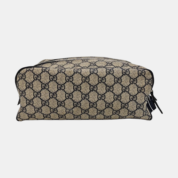 Monogram Coated Canvas Clutch Black