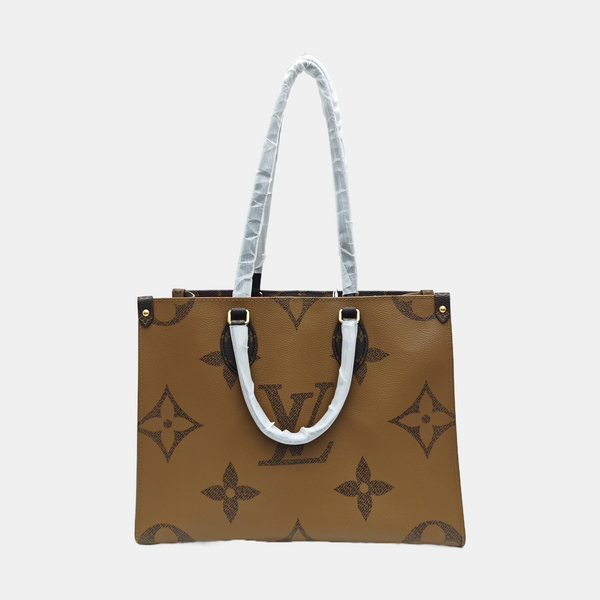 ONTHEGO MM Monogram Coated Canvas Brown