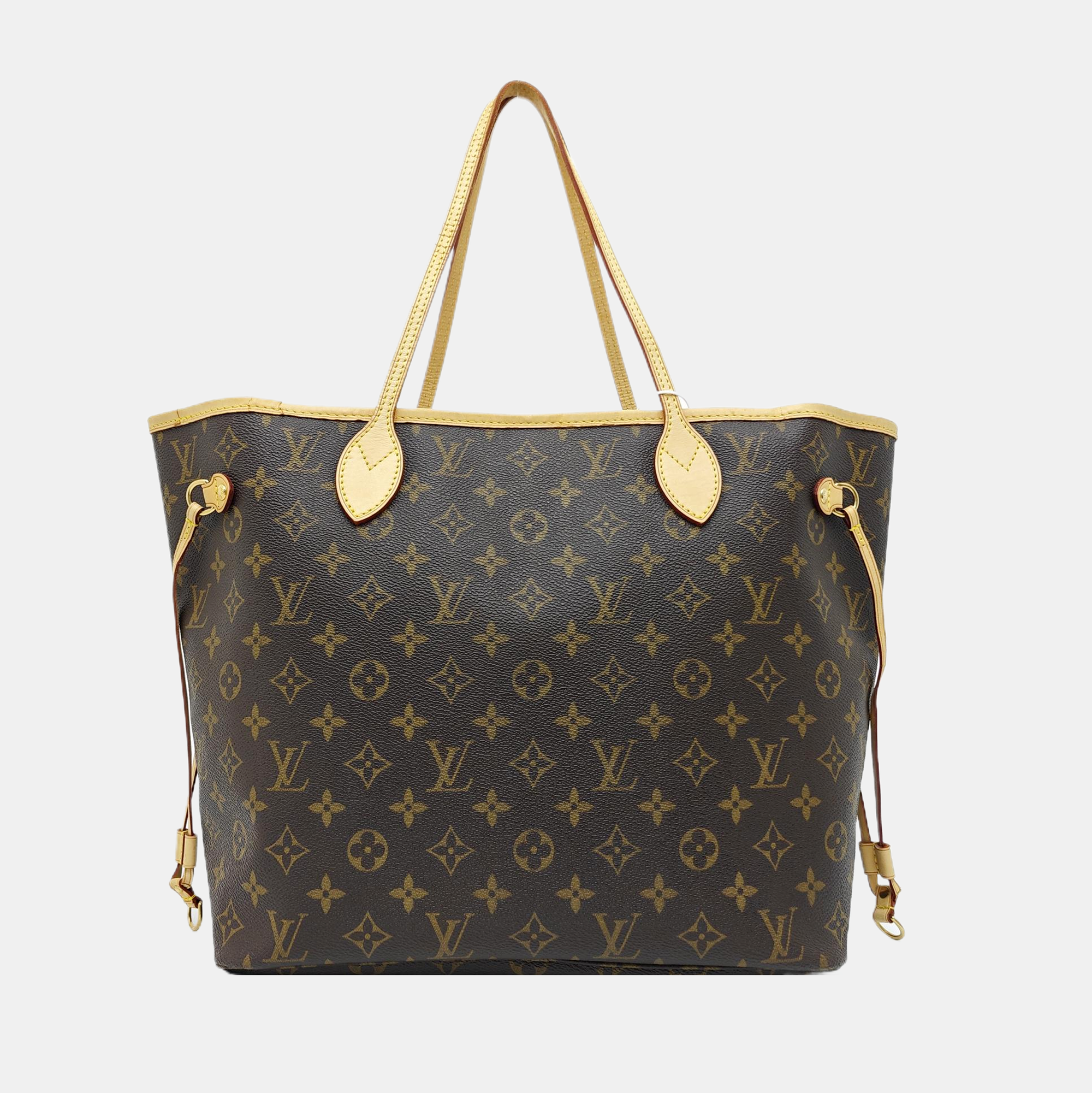 NEVERFULL MM Monogram Coated Canvas Brown