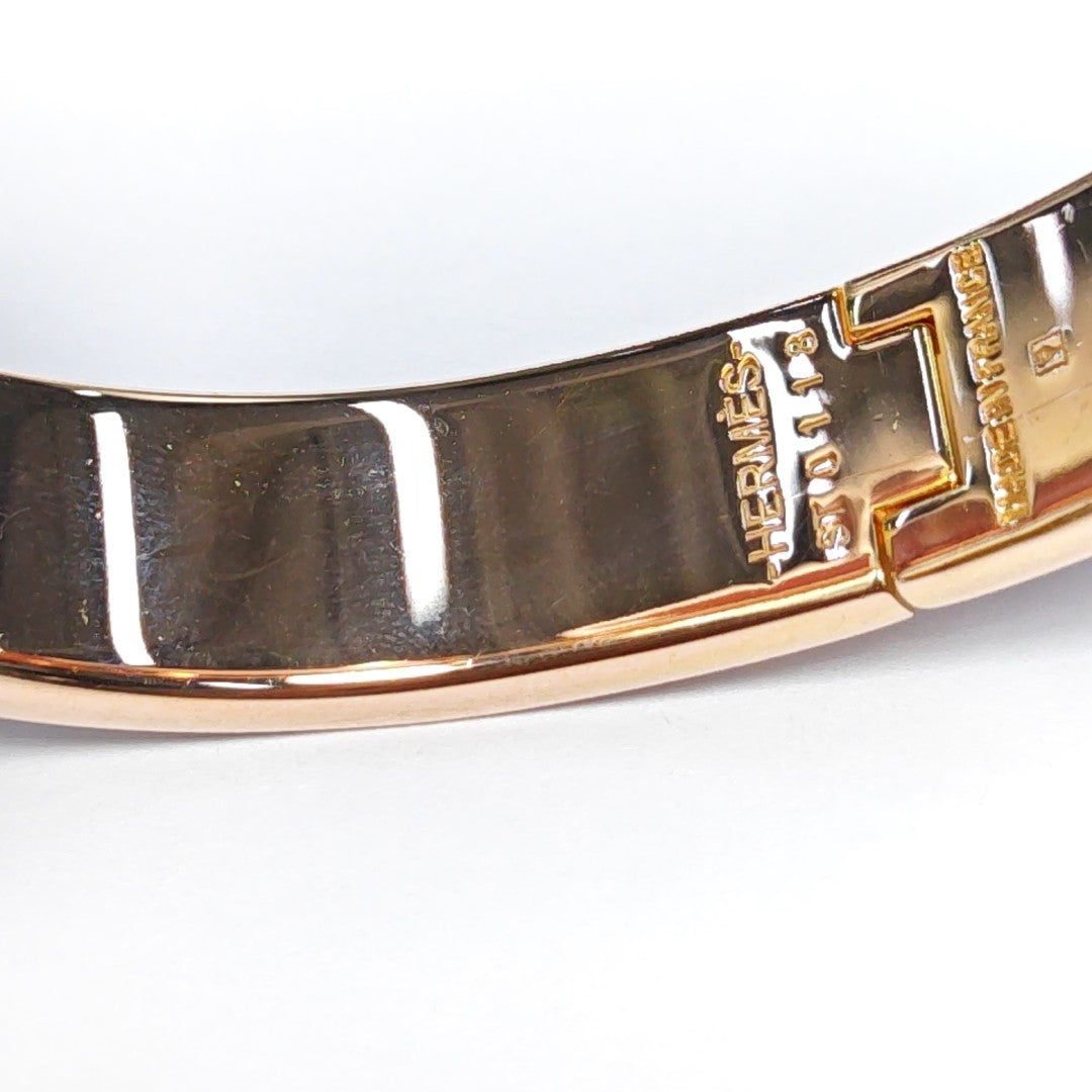 Clic H Metal Rose Gold Bangle