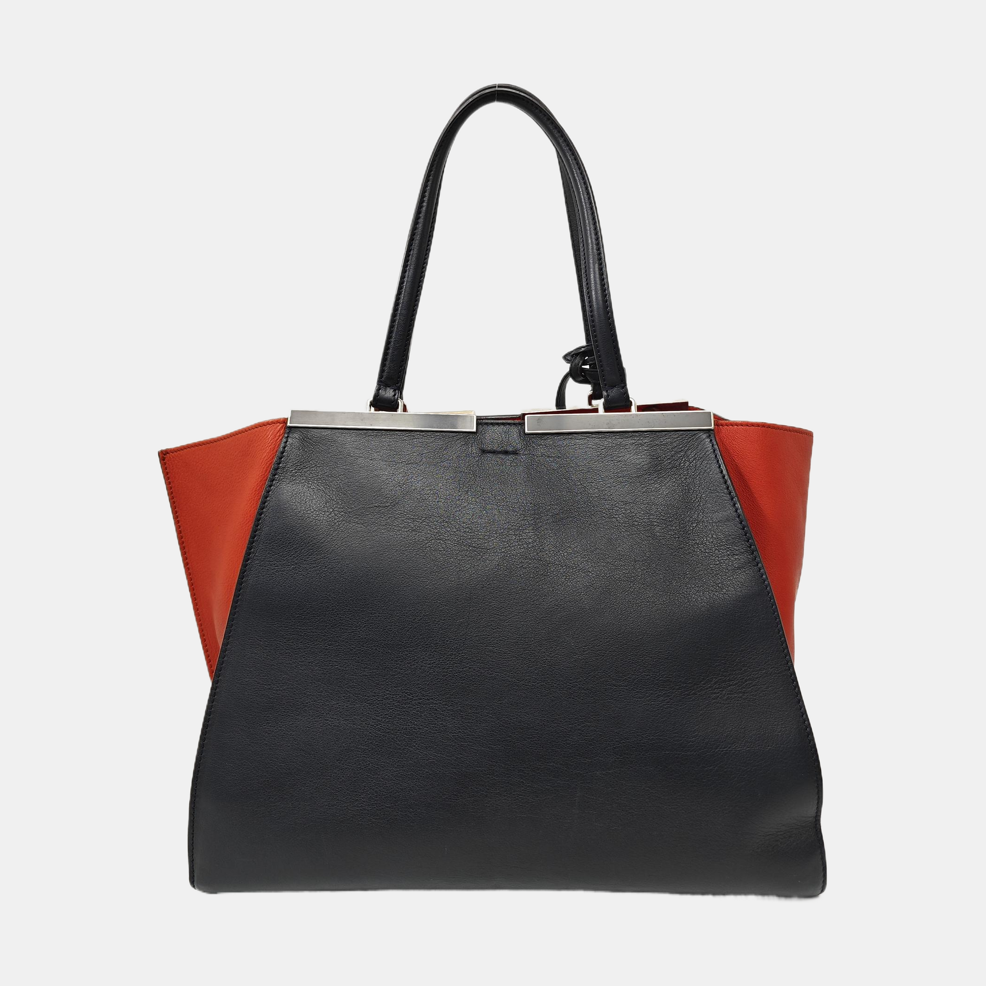 Calfskin Top Handle Bag Blue