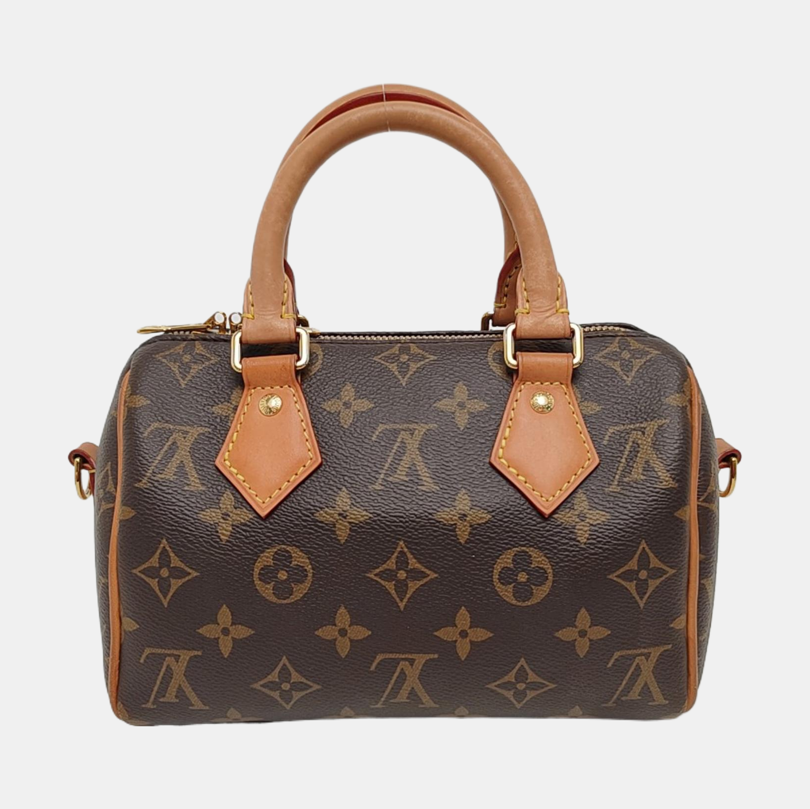 SPEEDY 20 Monogram Coated Canvas Brown