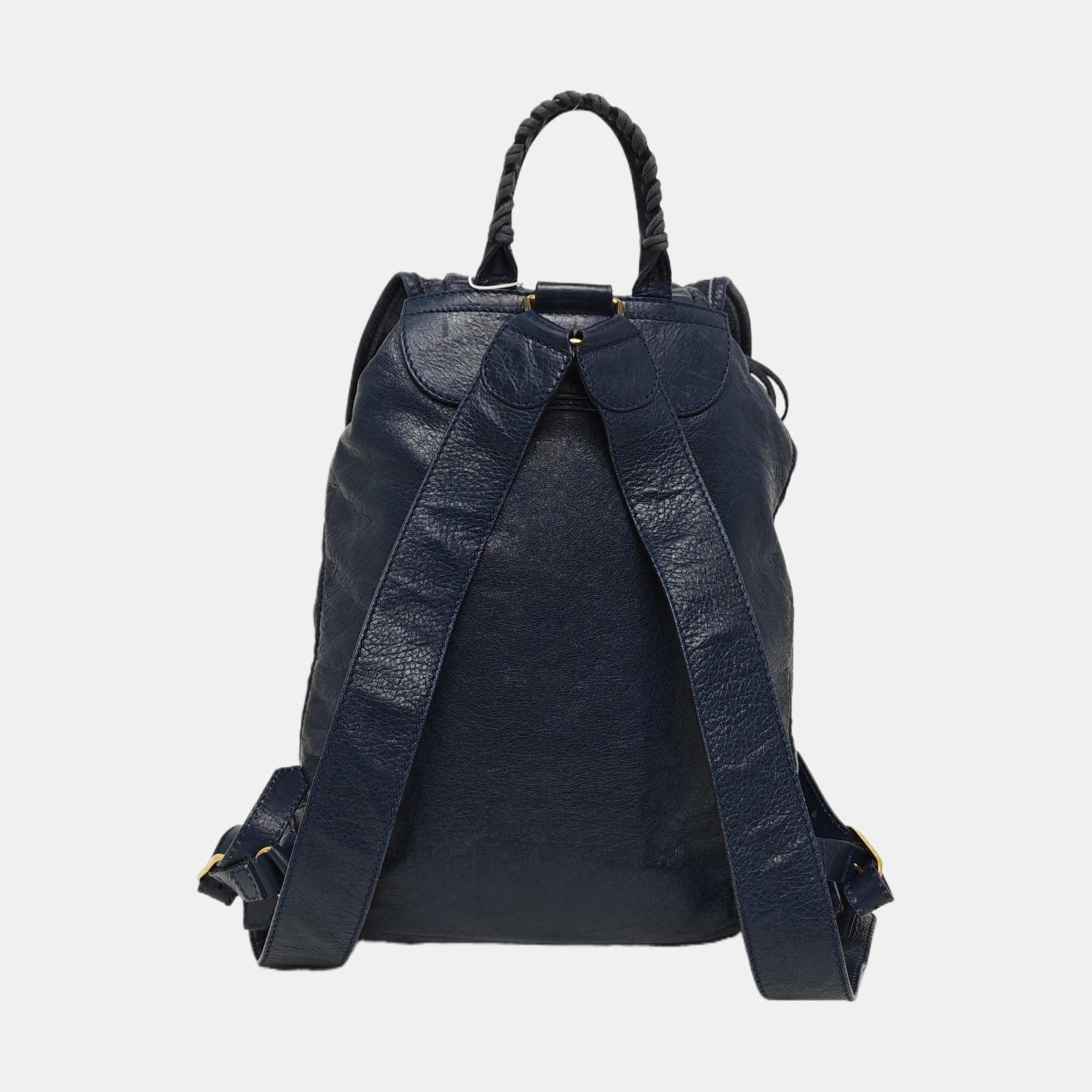 Authenticated pre-owned  Classic Metallic Edge City Calfskin Blue - Backpack at Looply
