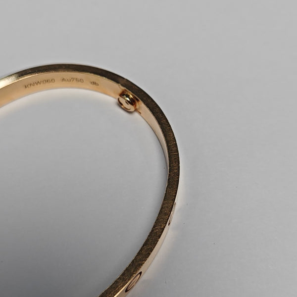 LOVE 18k Rose Gold Bangle