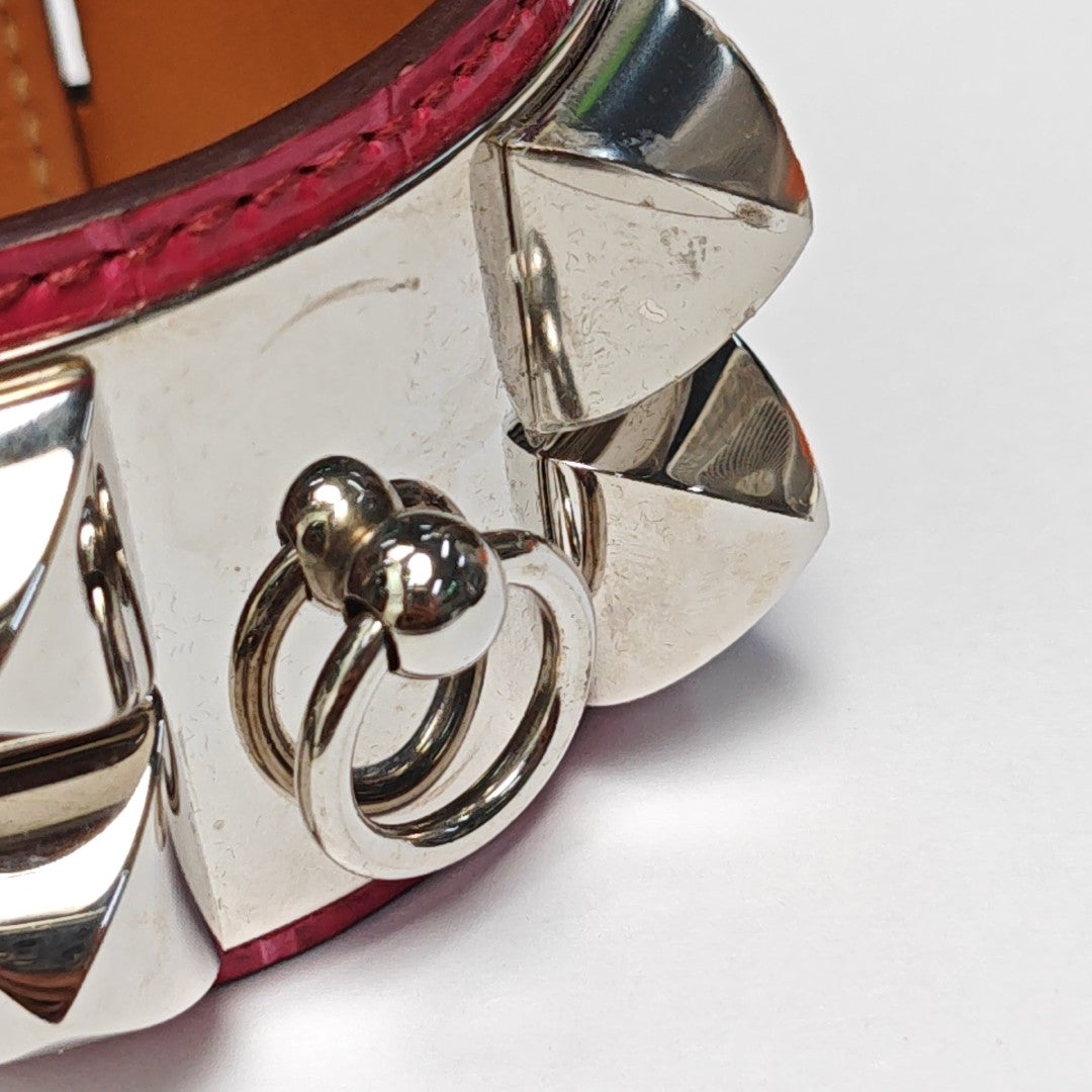 Collier De Chien Leather Red Bangle