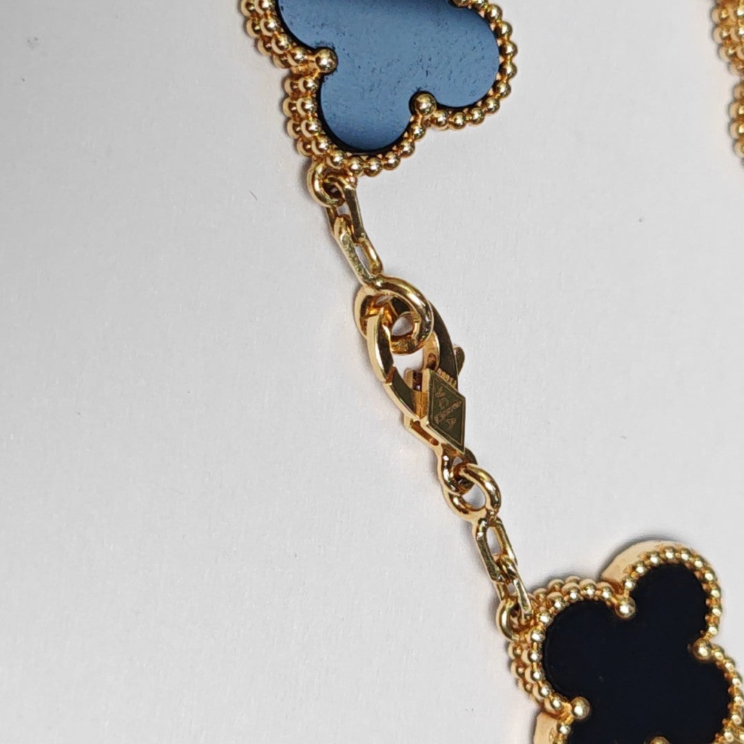 Vintage Alhambra 18k Gold Bracelet