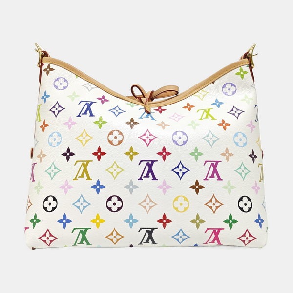 LV × TM CARRYALL PM Monogram Coated Canvas White
