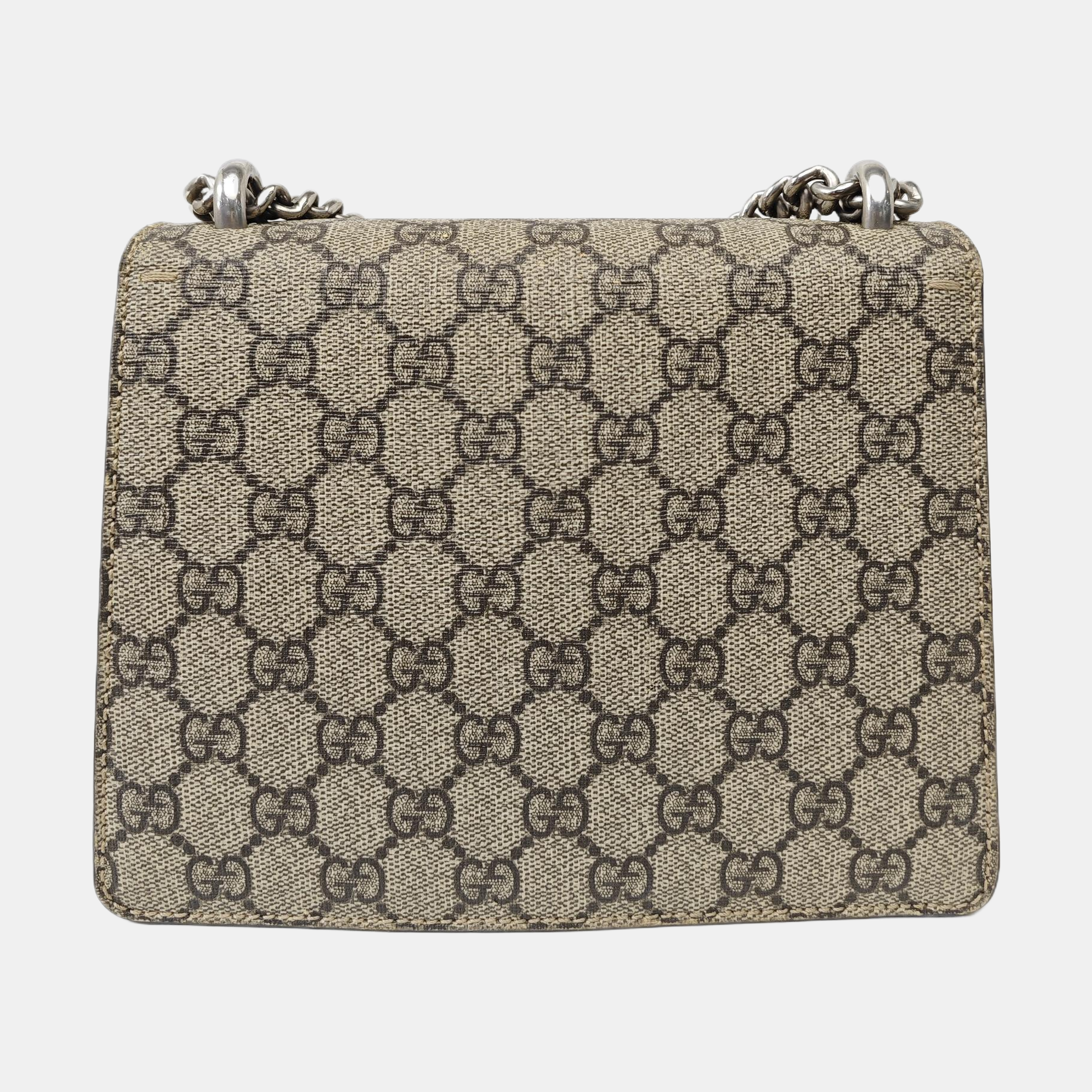 Dionysus Mini Monogram Coated Canvas Beige