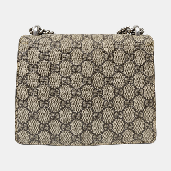Dionysus Mini Monogram Coated Canvas Beige