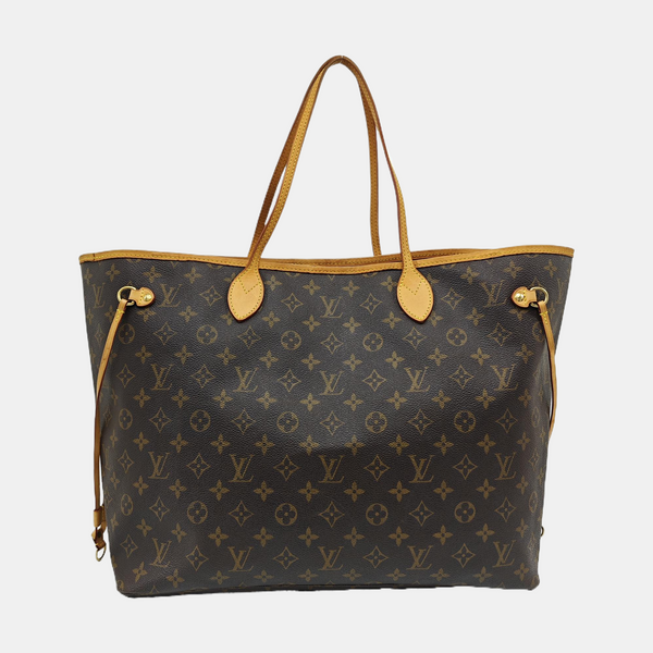 NEVERFULL GM Monogram Coated Canvas Brown