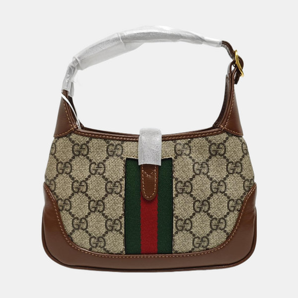 Jackie 1961 Mini Monogram Coated Canvas Beige