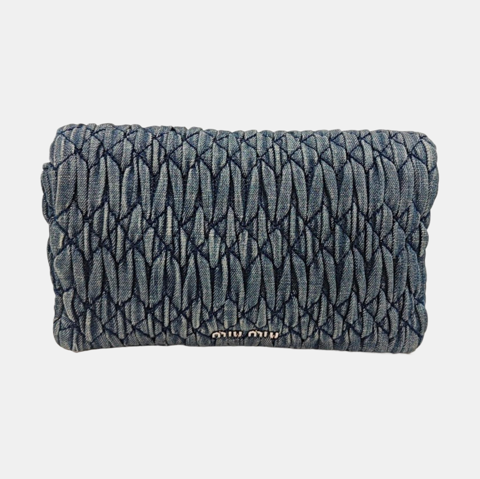Crystal Quilted Denim Blue