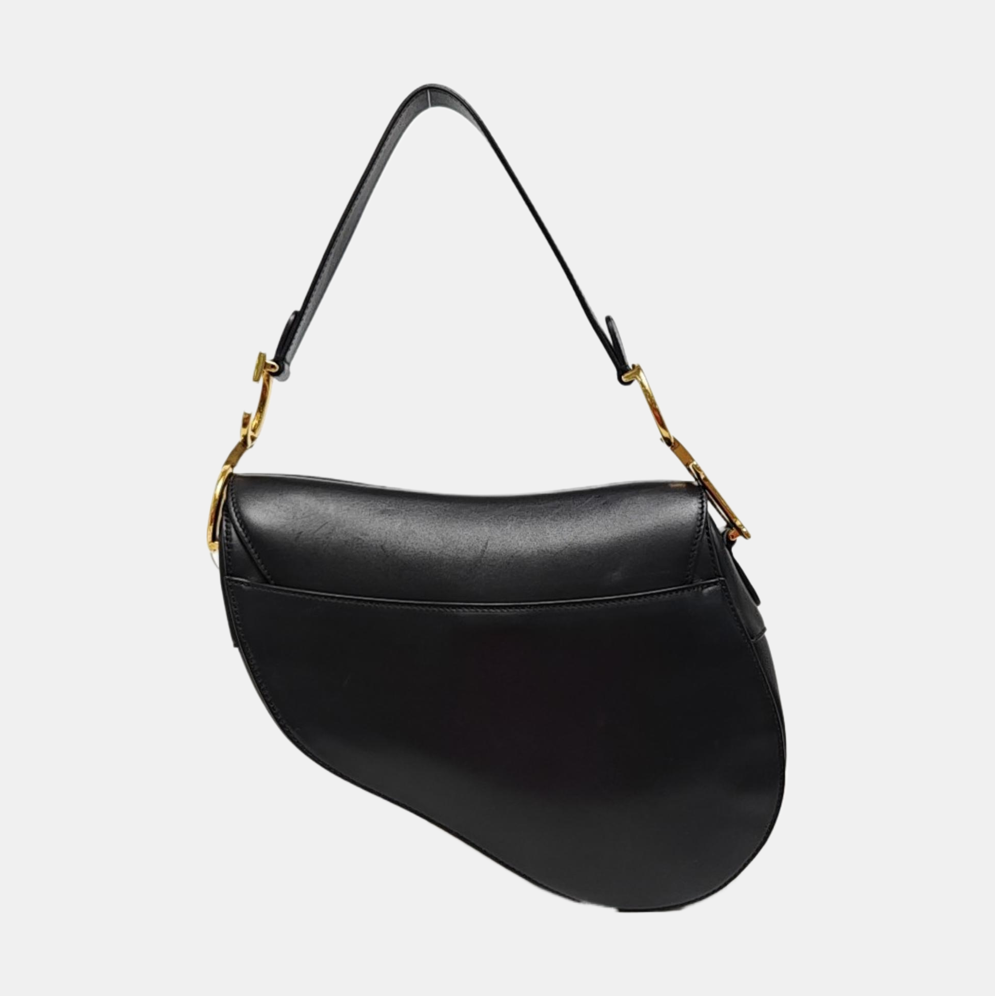 Saddle Small Calfskin Black