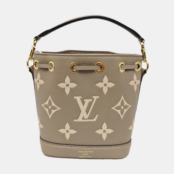 NOÉ Nano Monogram Calfskin Gray