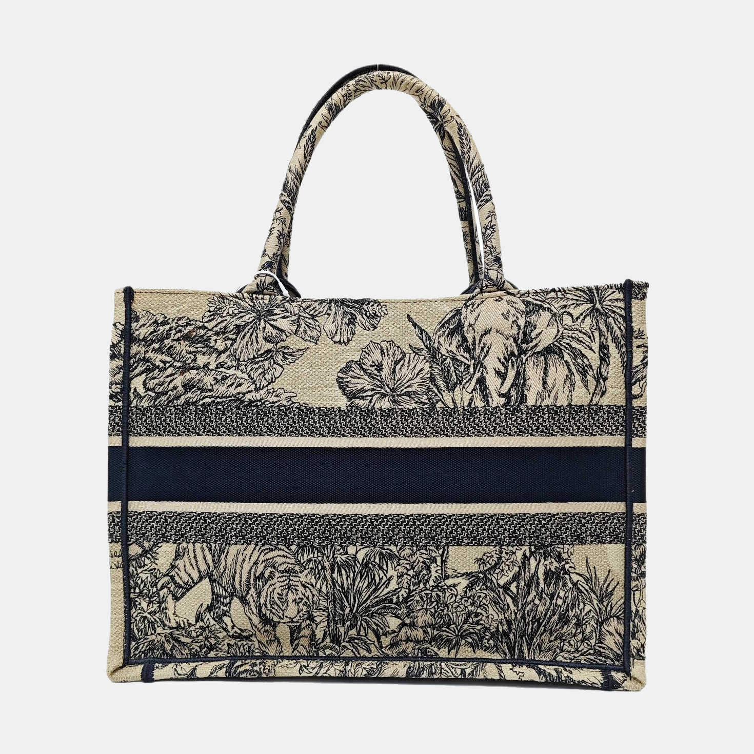 Book Tote Medium Canvas Beige
