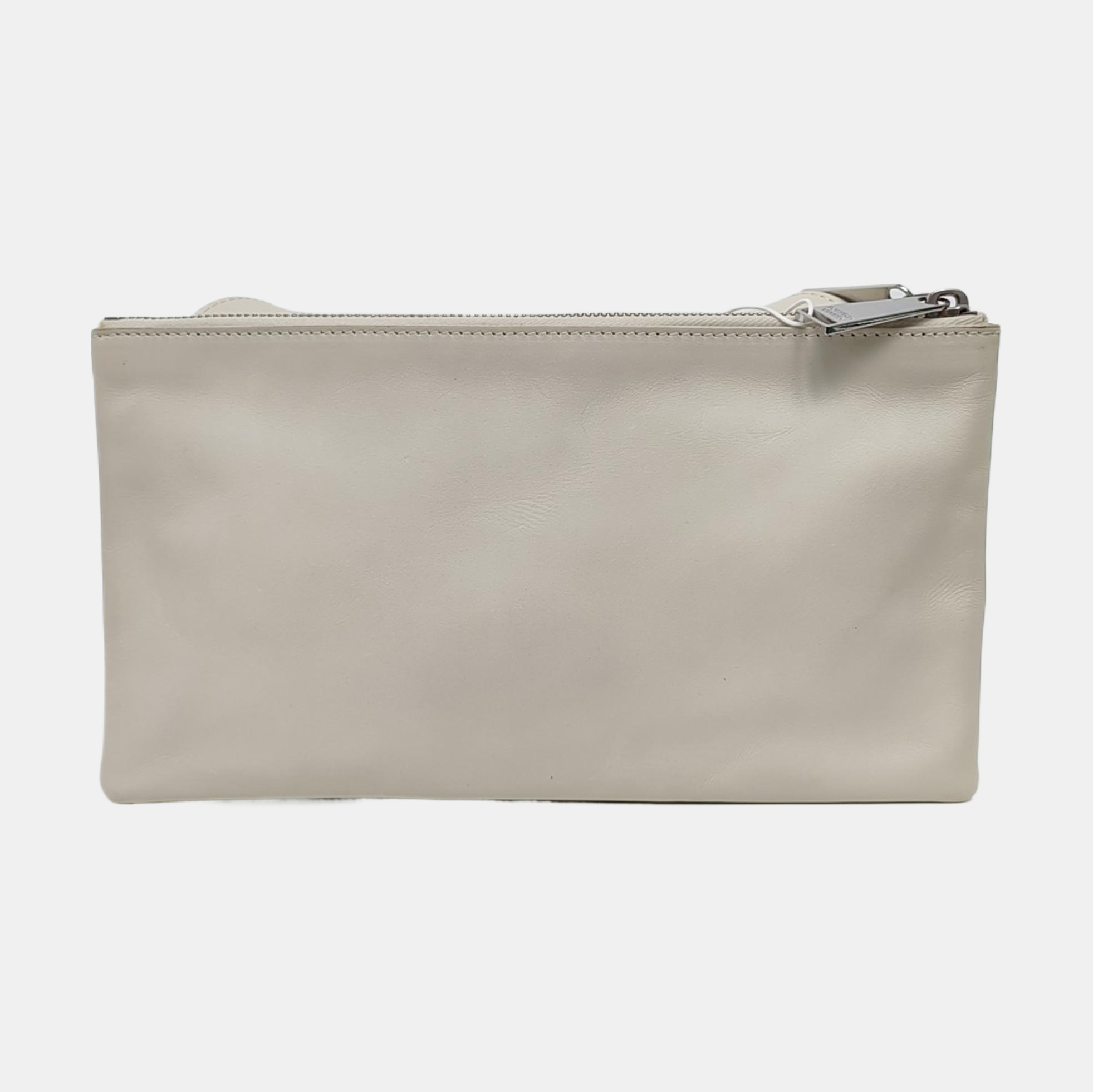 Calfskin Crossbody Bag White