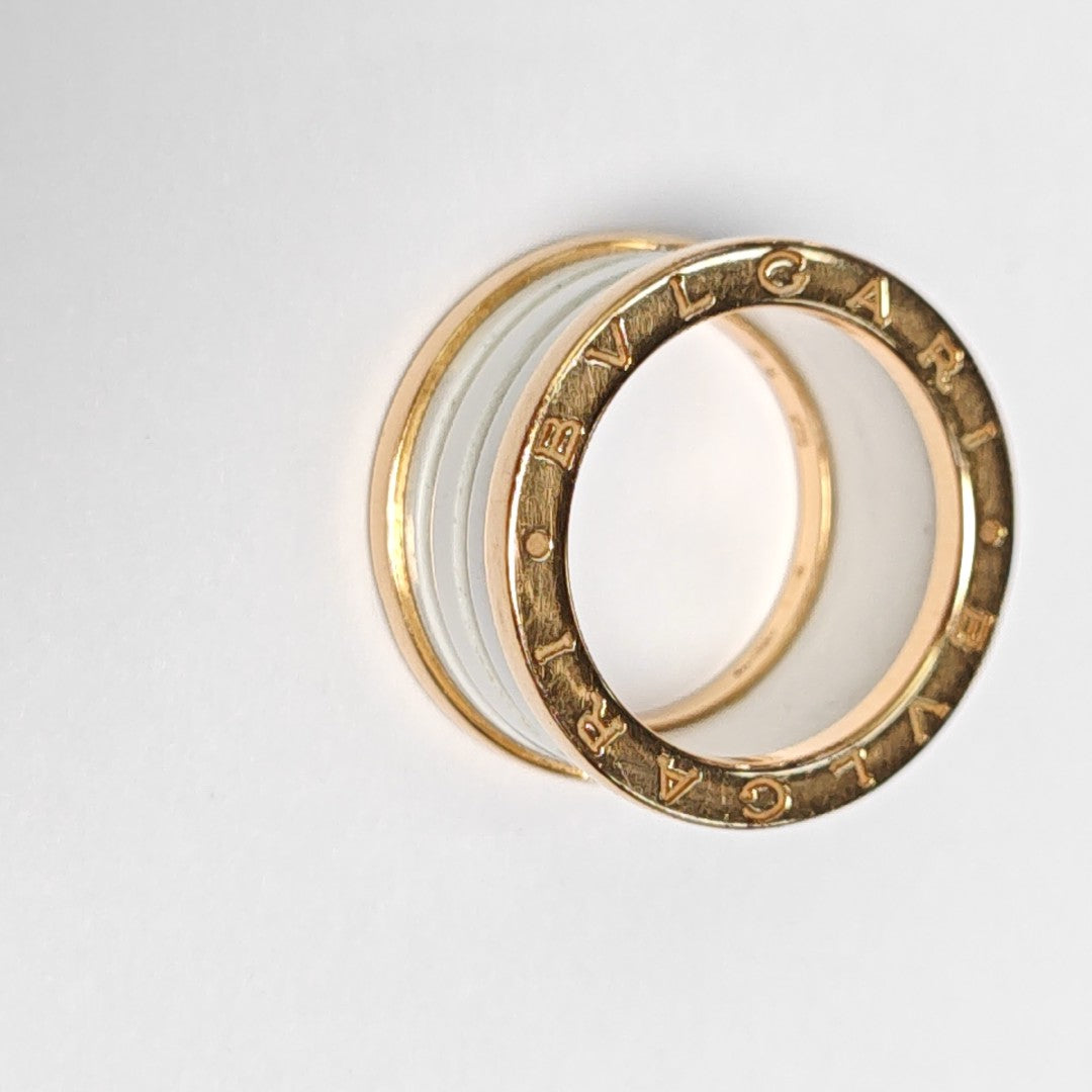 B.ZERO1 18k Rose Gold Ring EU 52