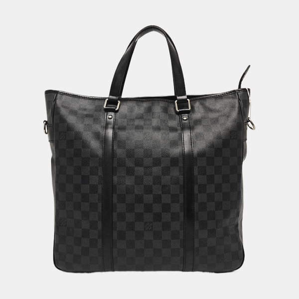 TADAO MM Damier Graphite Coated Canvas Gray