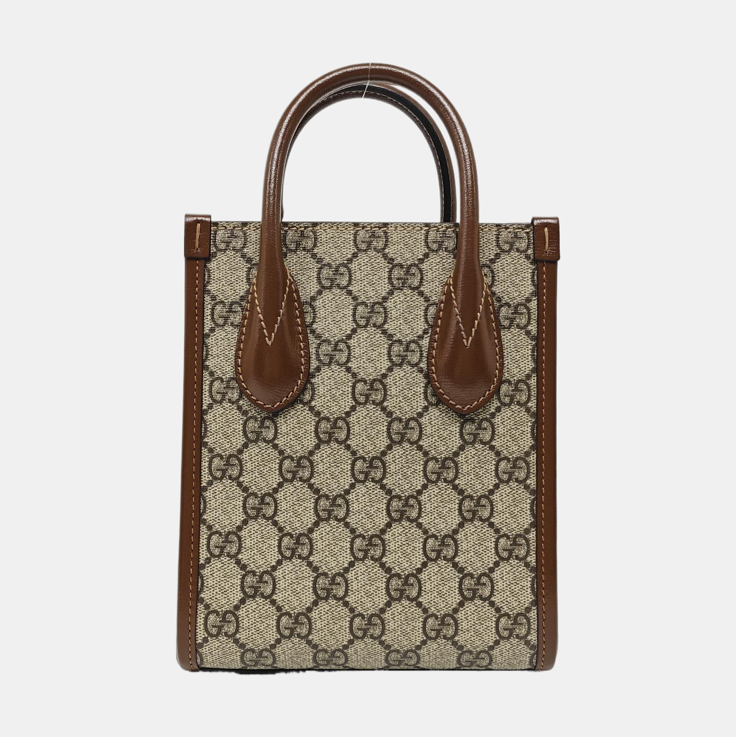 Retro Mini Monogram Coated Canvas Beige