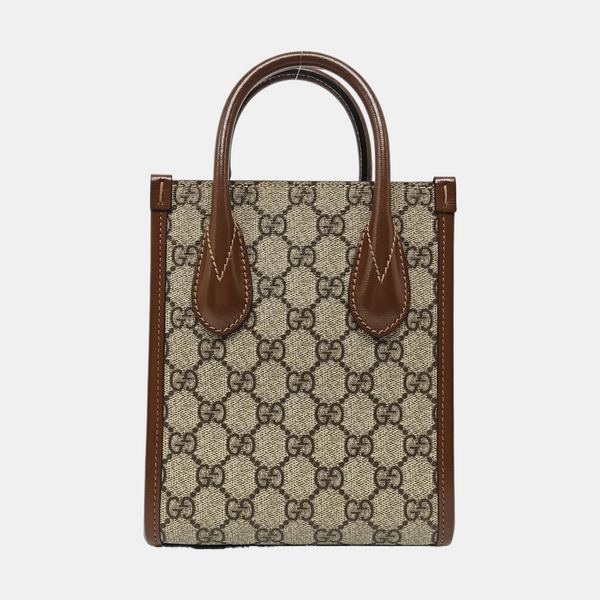 Retro Mini Monogram Coated Canvas Beige