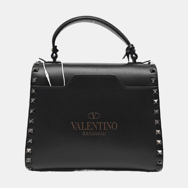 Rockstud Small Calfskin Black