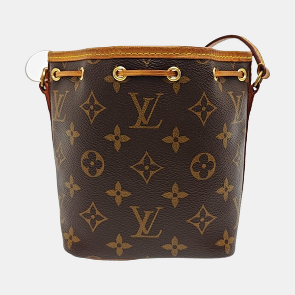 NÉONOÉ Nano Monogram Coated Canvas Brown