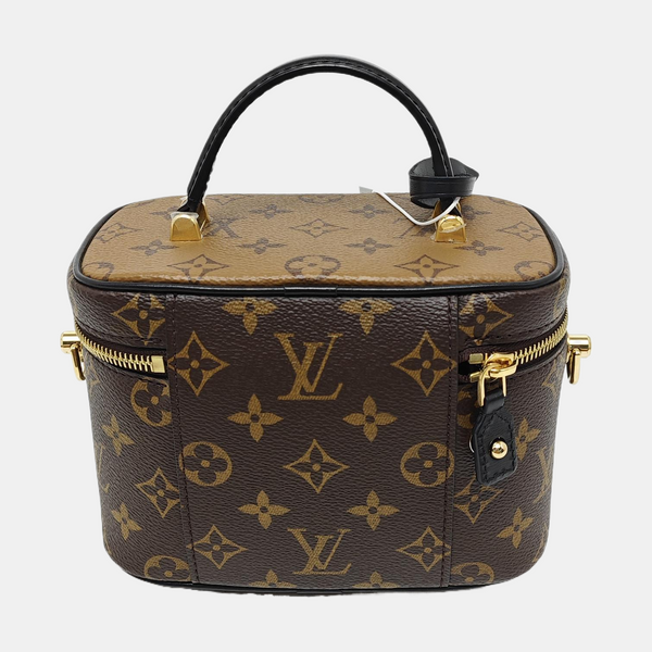 Vanity Chain Pouch Monogram Coated Canvas Brown