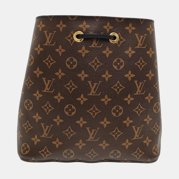 NÉONOÉ MM Monogram Coated Canvas Brown