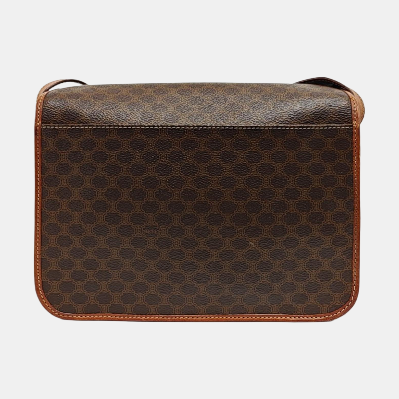 Authenticated pre-owned  MACADAM BLASON TRIOMPHE Coated Canvas Brown - Shoulder Bag at Looply