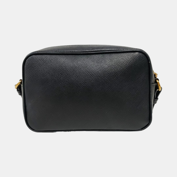 Saffiano Calfskin Shoulder Bag Black
