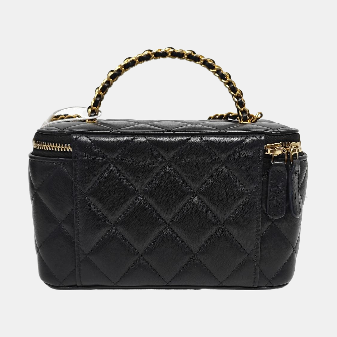 VANITY CASE Small Quilted Lambskin Black