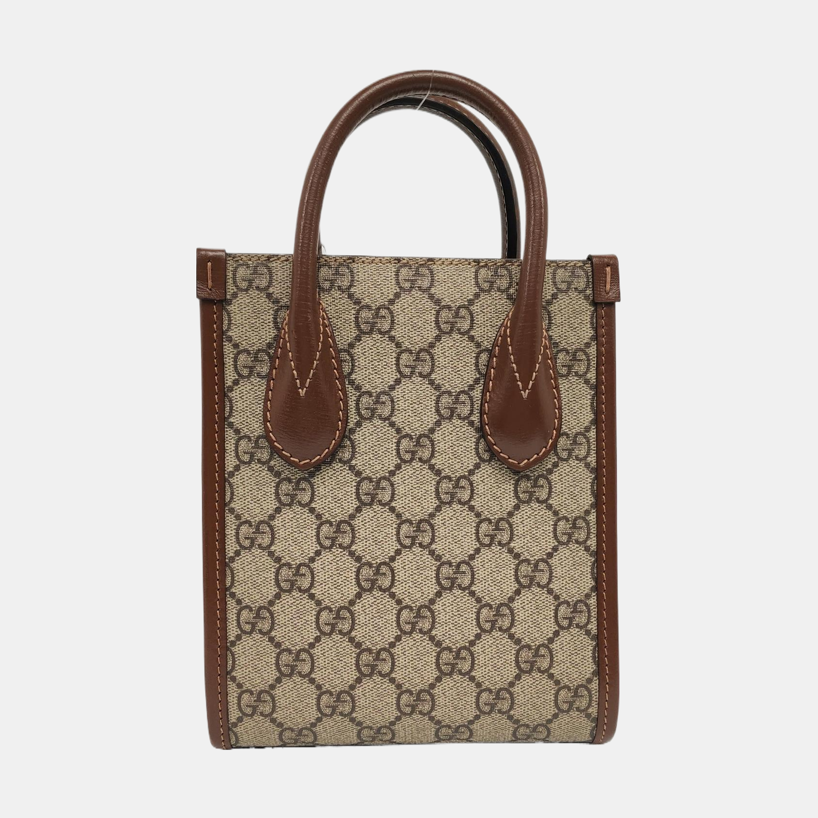 Retro Mini Monogram Coated Canvas Beige