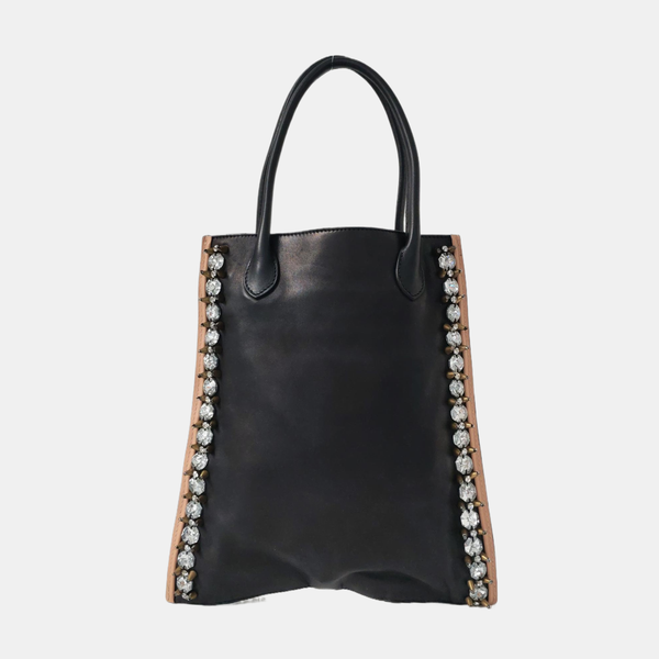 Lambskin Tote Bag Black