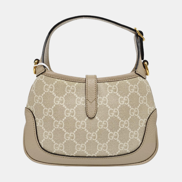 Jackie 1961 Mini Monogram Coated Canvas White