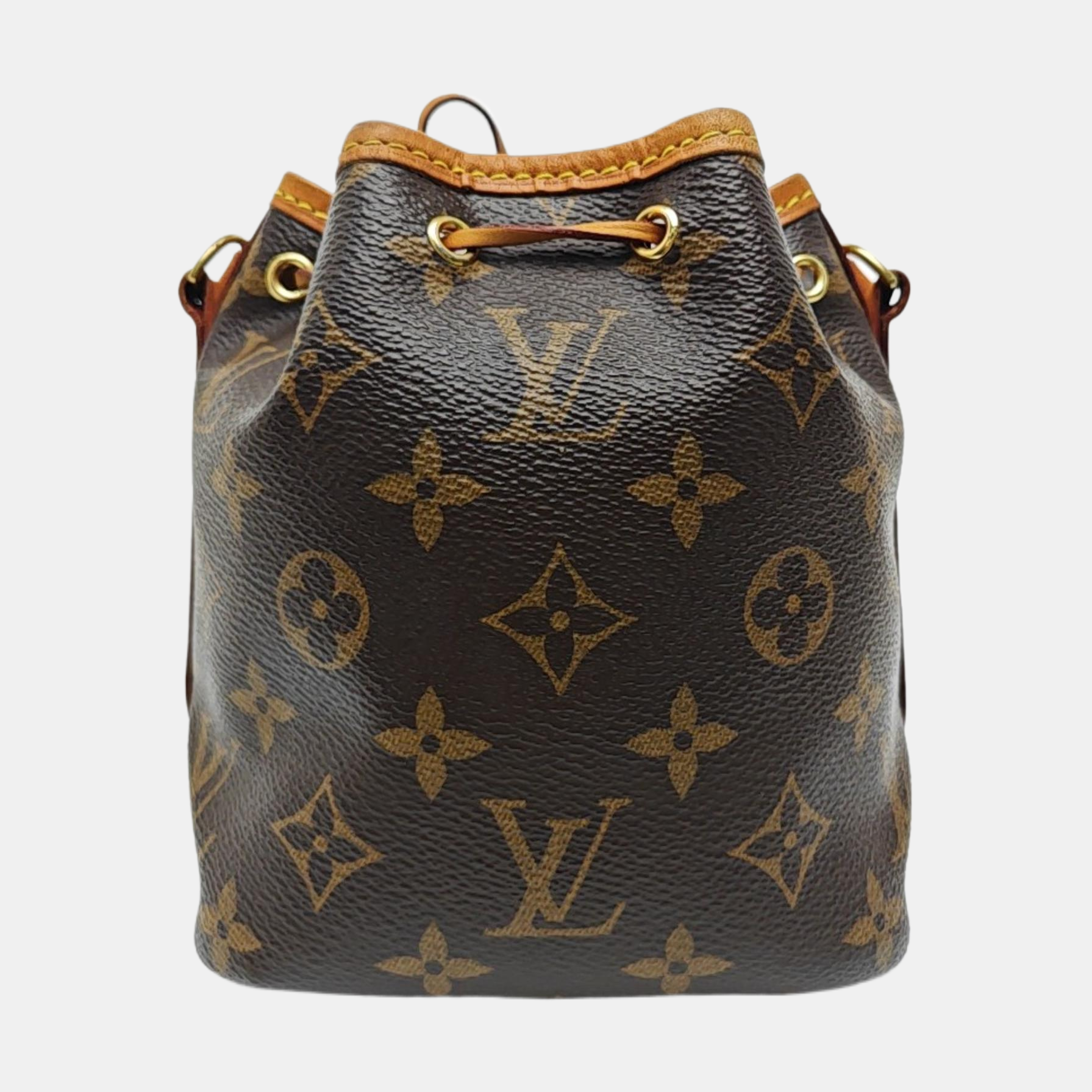 NÉONOÉ Nano Monogram Coated Canvas Brown