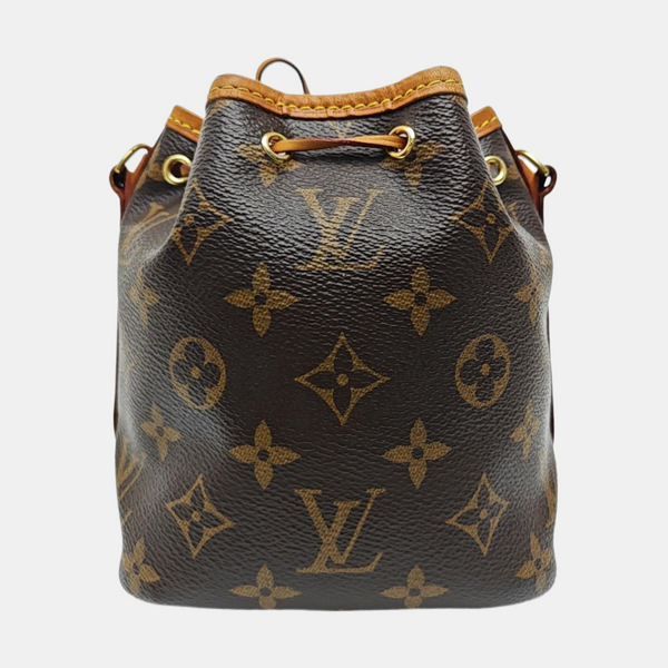 NÉONOÉ Nano Monogram Coated Canvas Brown