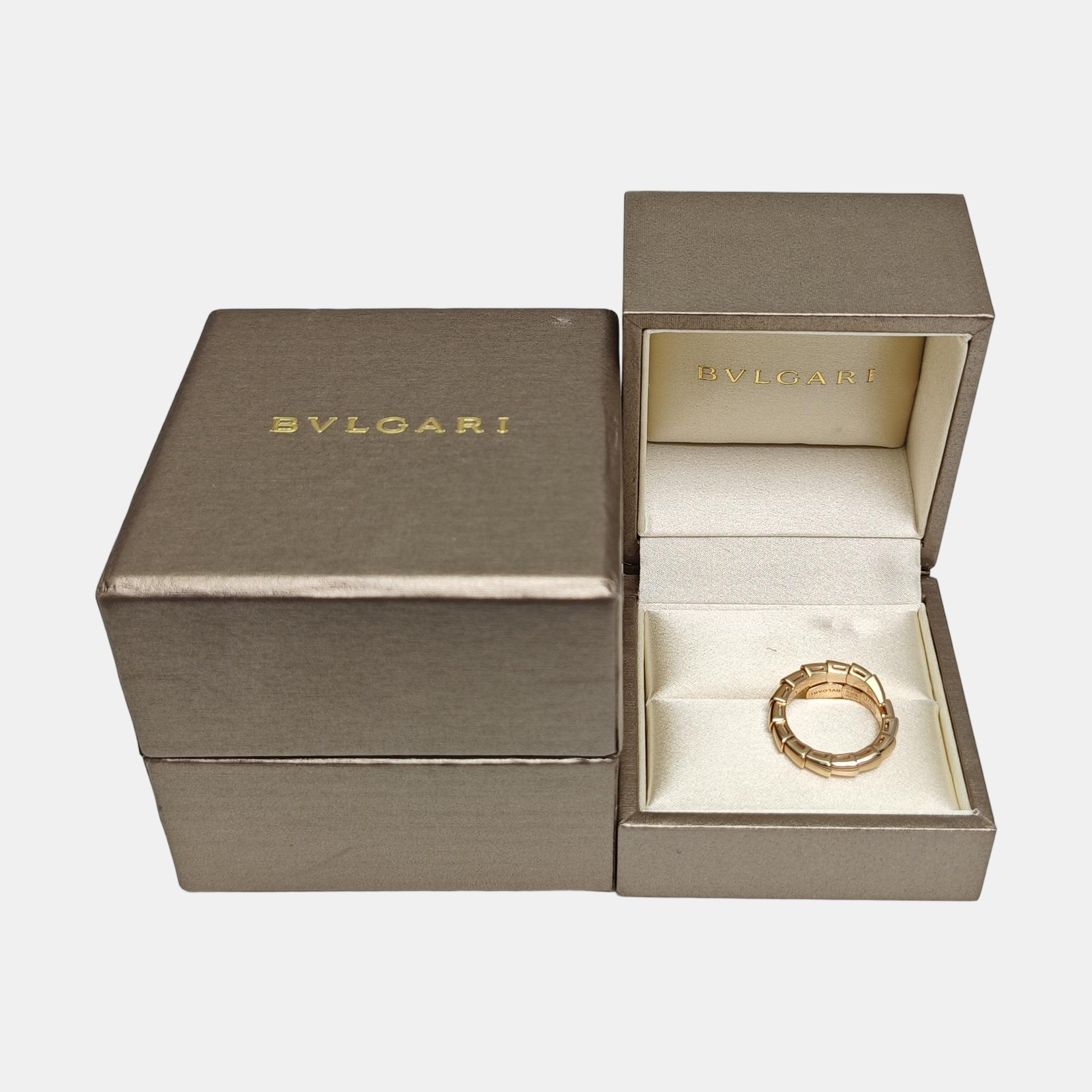 Anillo SERPENTI Oro Rosa de 18k EU 48