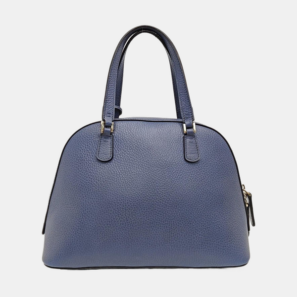 Calfskin Shoulder Bag Blue