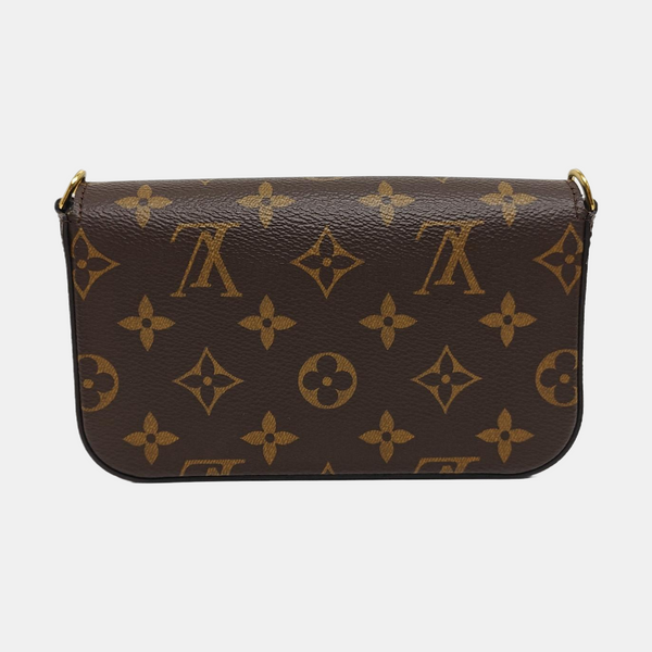 Authenticated pre-owned  FÉLICIE Monogram Coated Canvas Brown - Shoulder Bag at Looply
