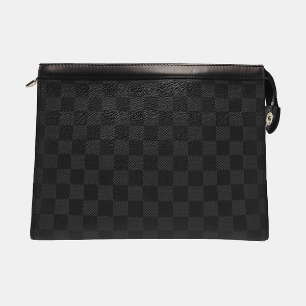 Pochette Voyag MM Damier Graphite Coated Canvas Gray