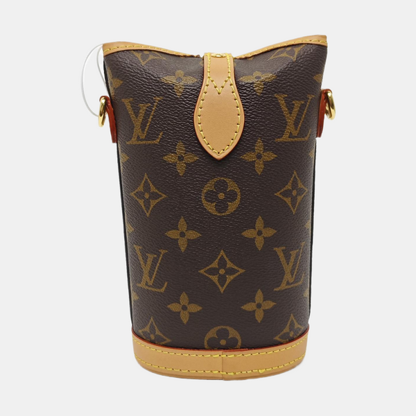 FOLD ME Monogram Coated Canvas Brown