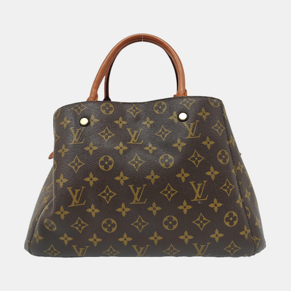 MONTAIGNE Monogram Coated Canvas Brown
