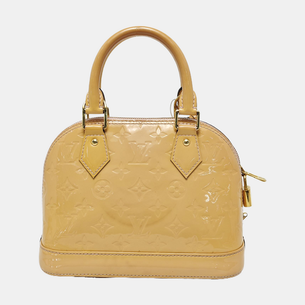 ALMA BB Monogram Patent Leather Yellow