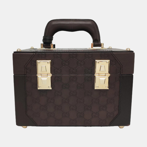 Padlock Small Monogram Calfskin Brown