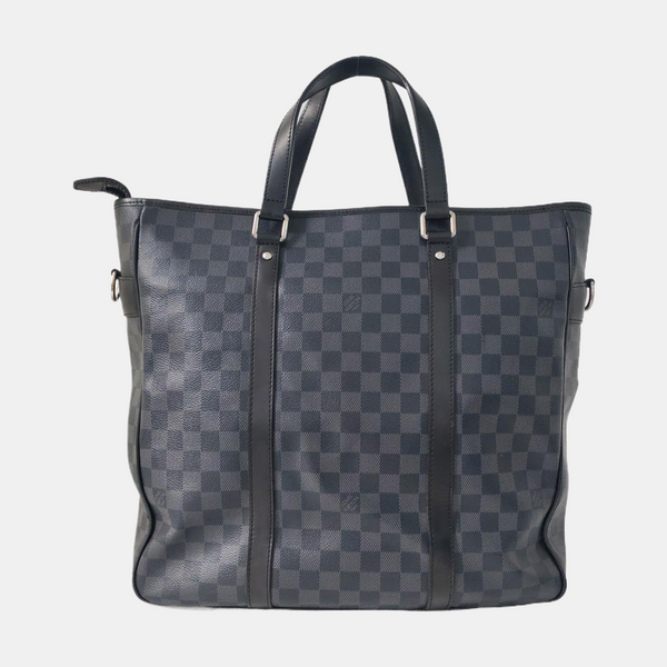 TADAO MM Damier Graphite Coated Canvas Gray