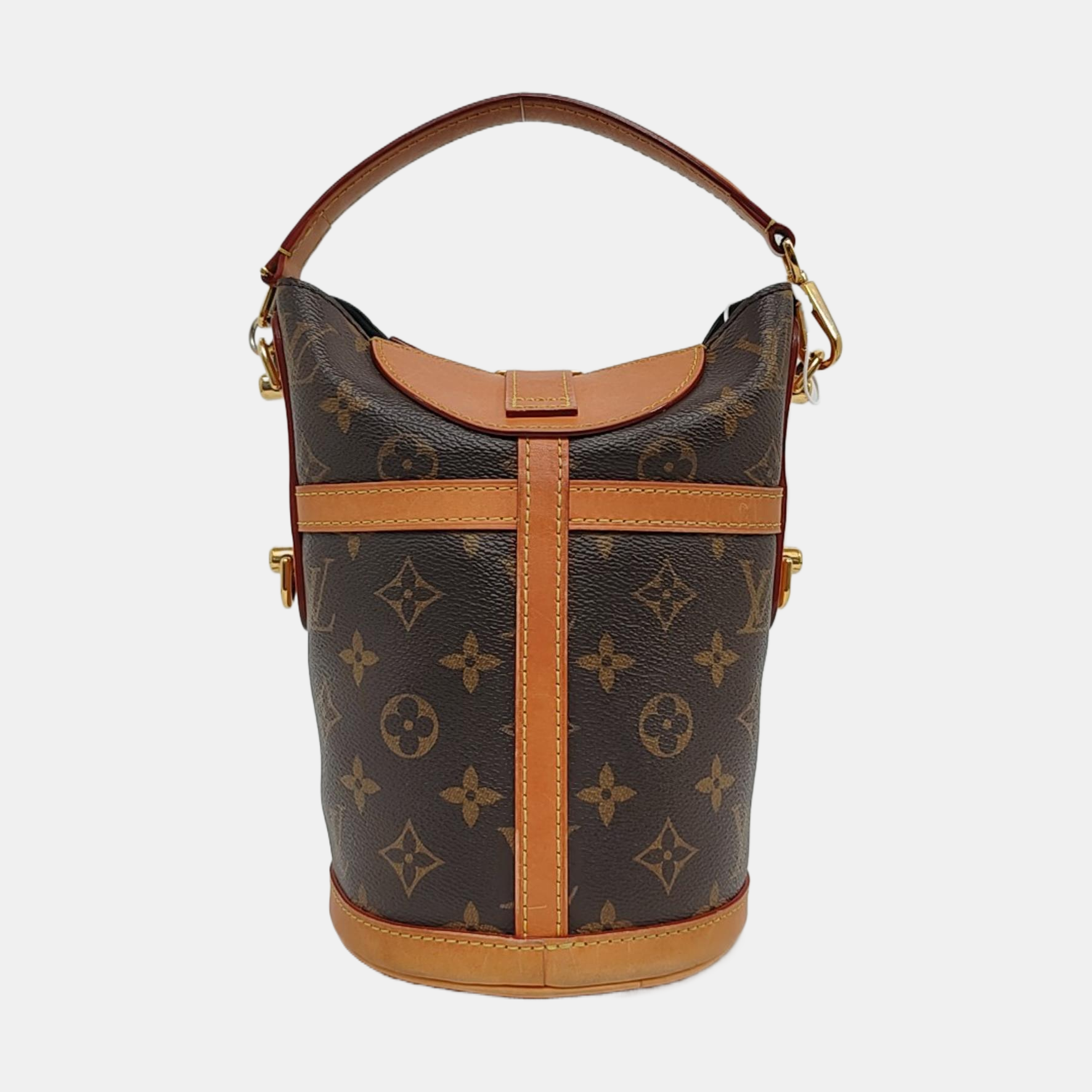 DUFFLE Monogram Coated Canvas Brown