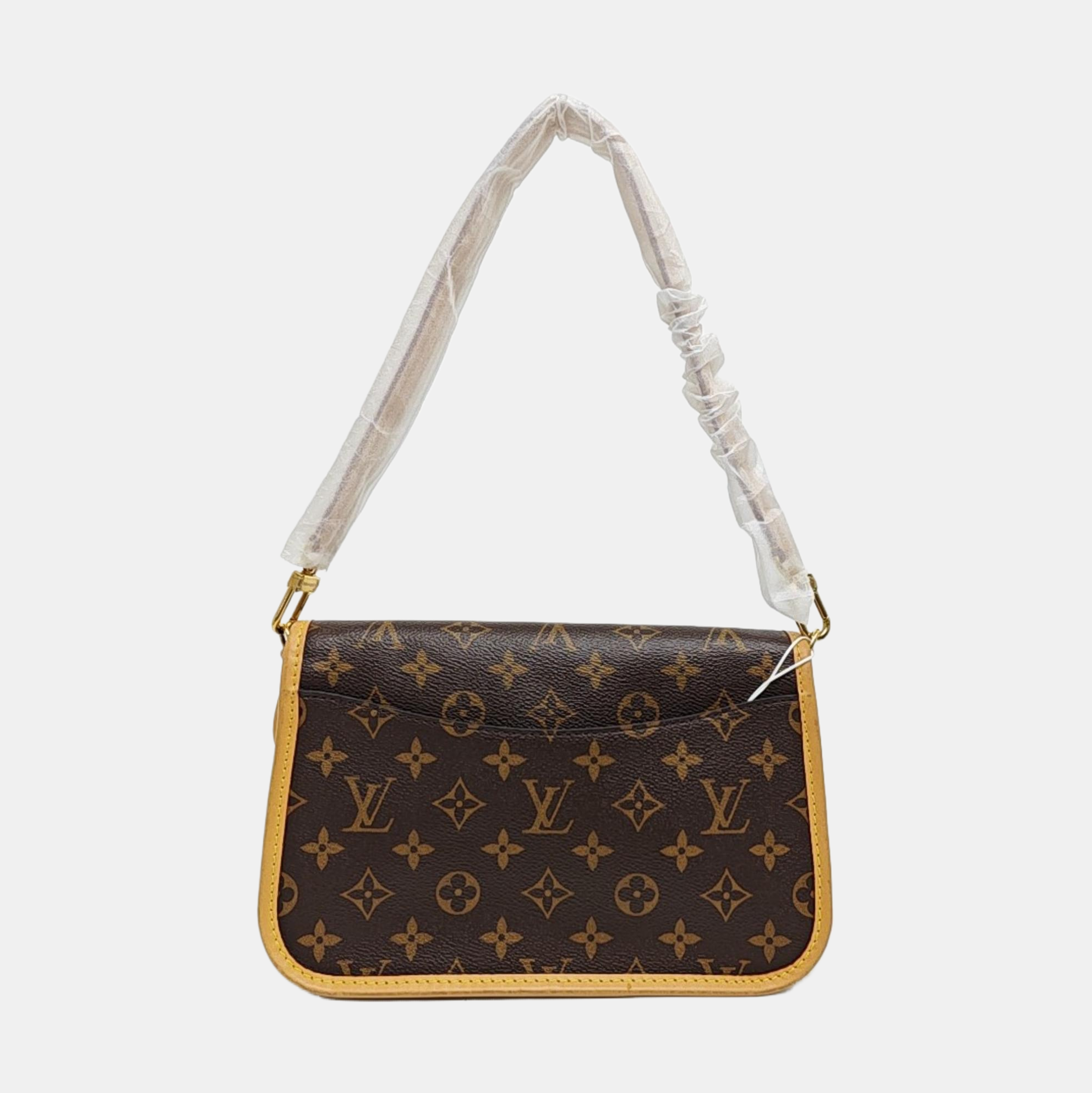 DIANE Monogram Coated Canvas Brown