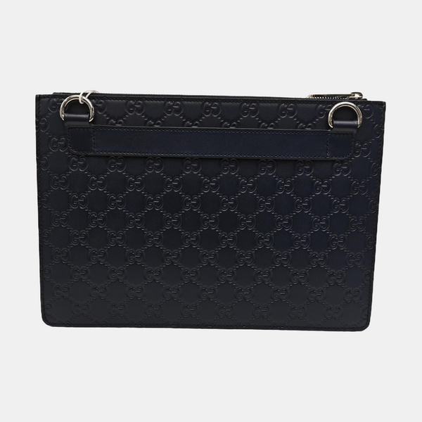 Signature Monogram Calfskin Blue