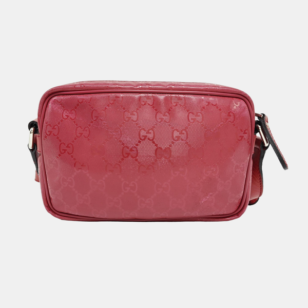 Monogram Coated Canvas Shoulder Bag Red