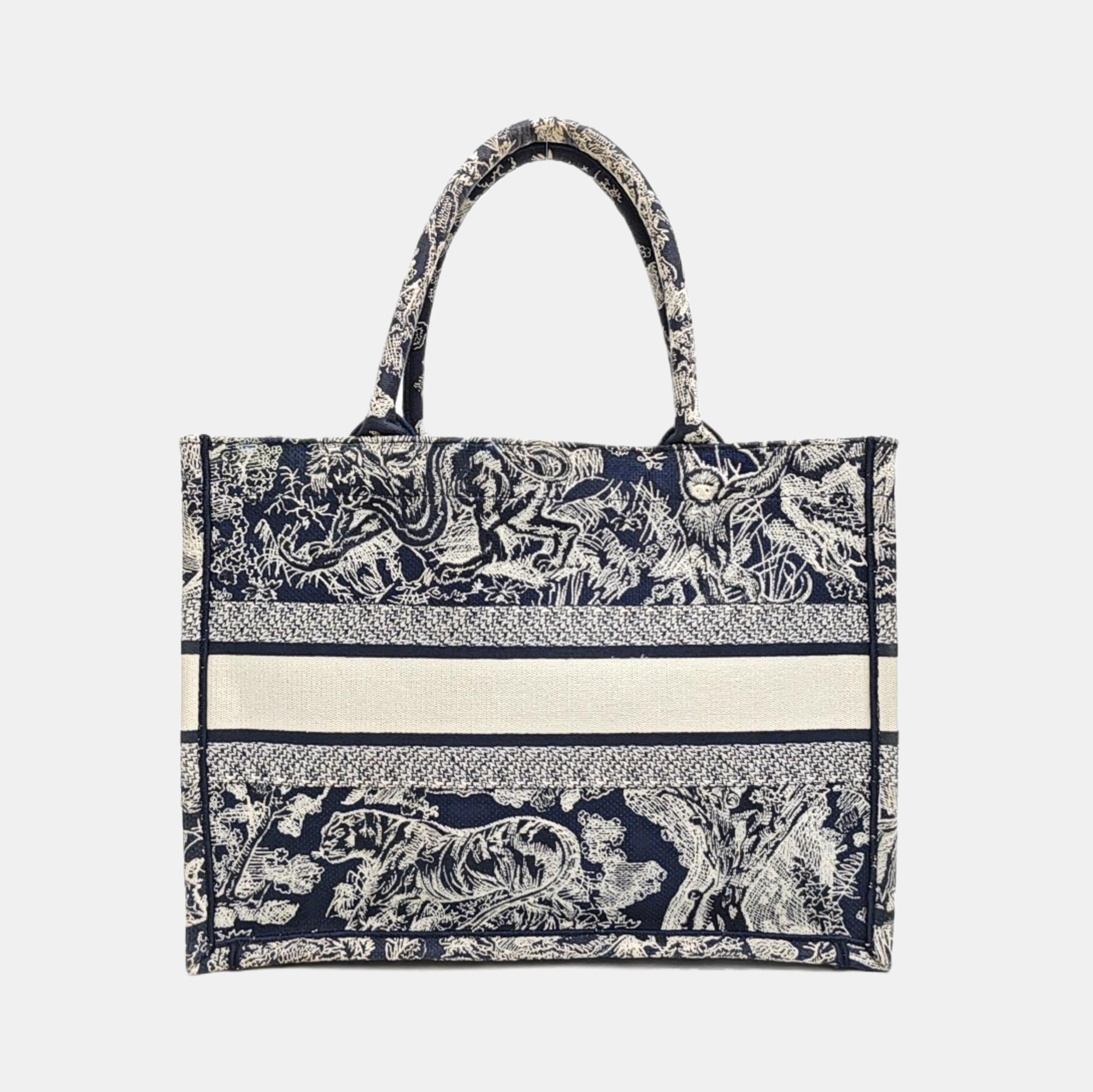 Book Tote Medium Fabric Blue